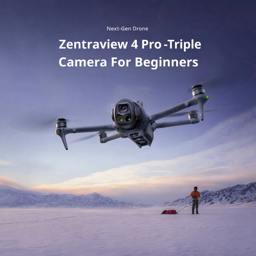 ZENTRAVIEW Pro 4 – Triple Camera Drone | Pro Power, Beginner Friendly